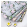 Spring and summer new collection: Fresh small floral embroidery mesh lace embroidered fabric for women's and children's wear, DIY fabric for dresses Specification image